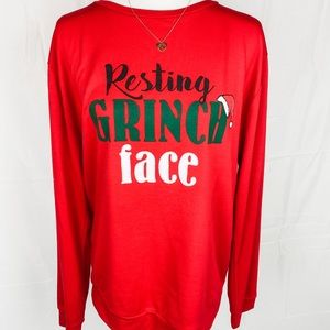 Resting Grinch Face Long sleeve